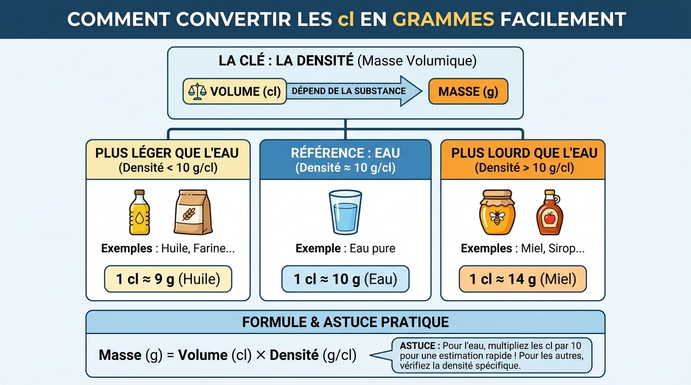 Comment convertir les cl en grammes facilement 1 Méthodes de conversion