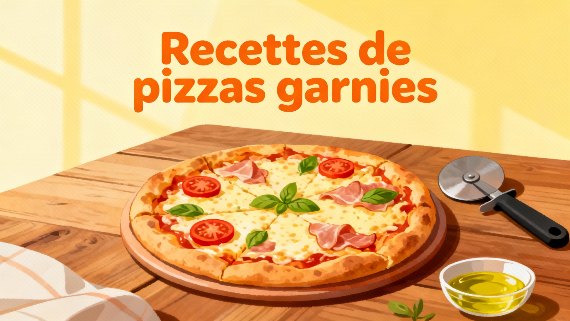 Recettes de pizzas garnies