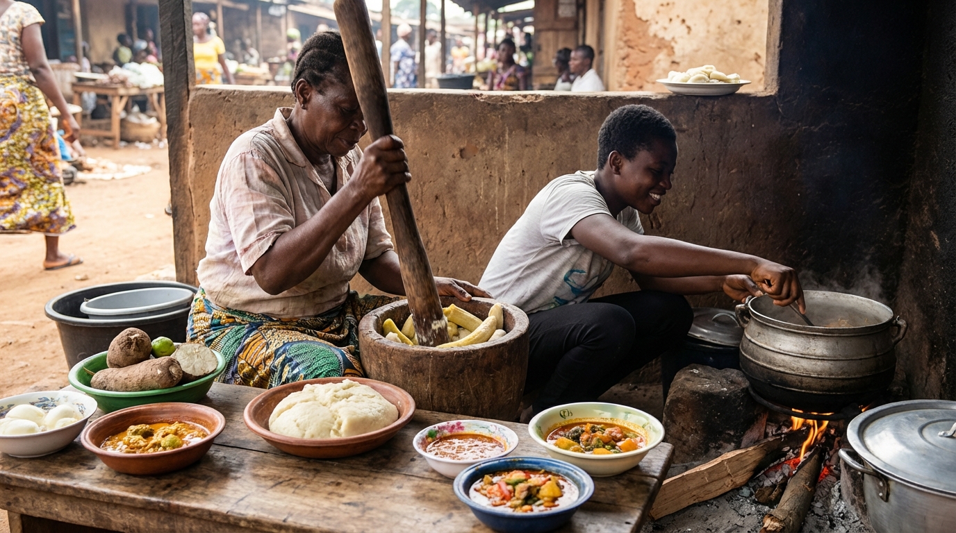Découvrez la recette de foufou facile et savoureuse