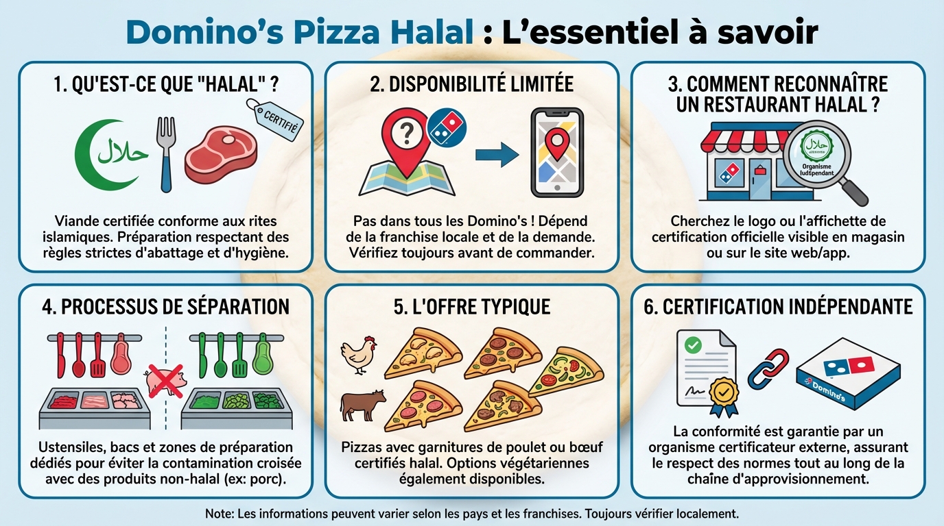 Domino's pizza halal : tout ce qu'il faut savoir 1 Engagements et certifications