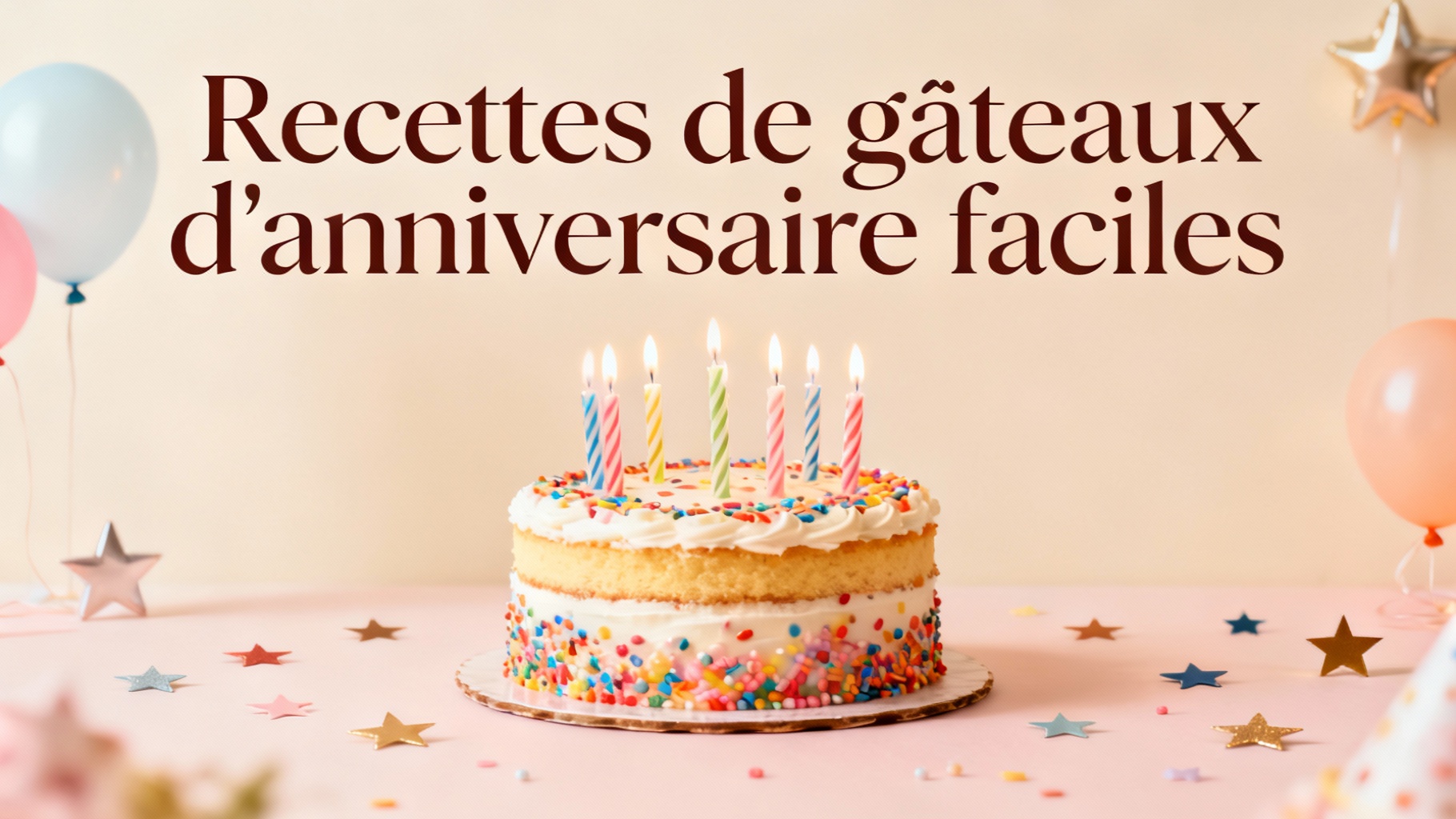 Recettes de gâteaux d'anniversaire faciles