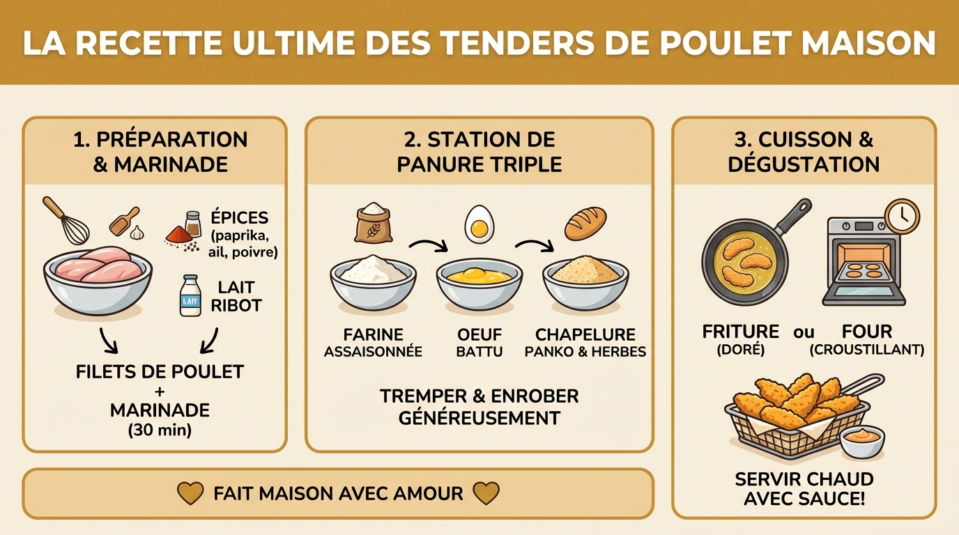 La recette ultime des tenders de poulet maison 1 Instructions de préparation
