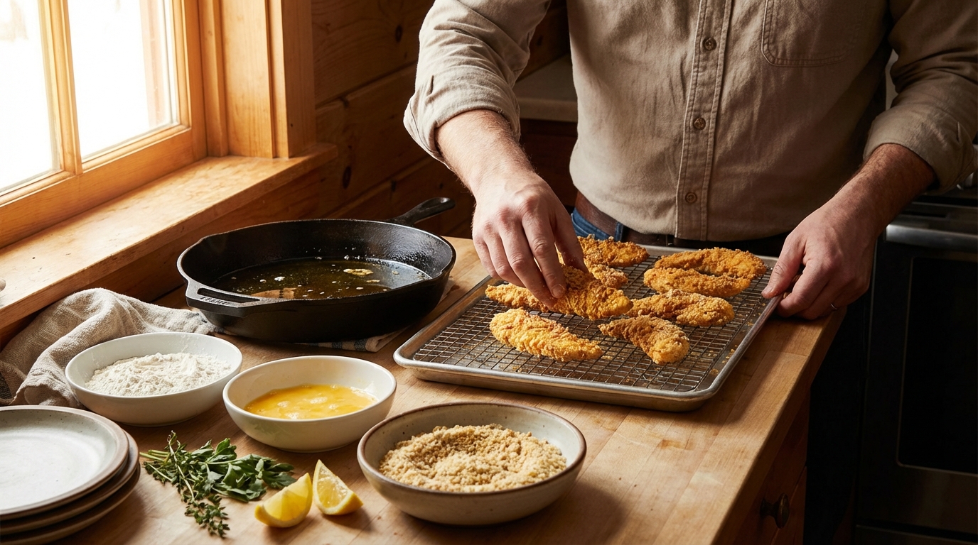 Préparez des tenders maison croustillants et savoureux