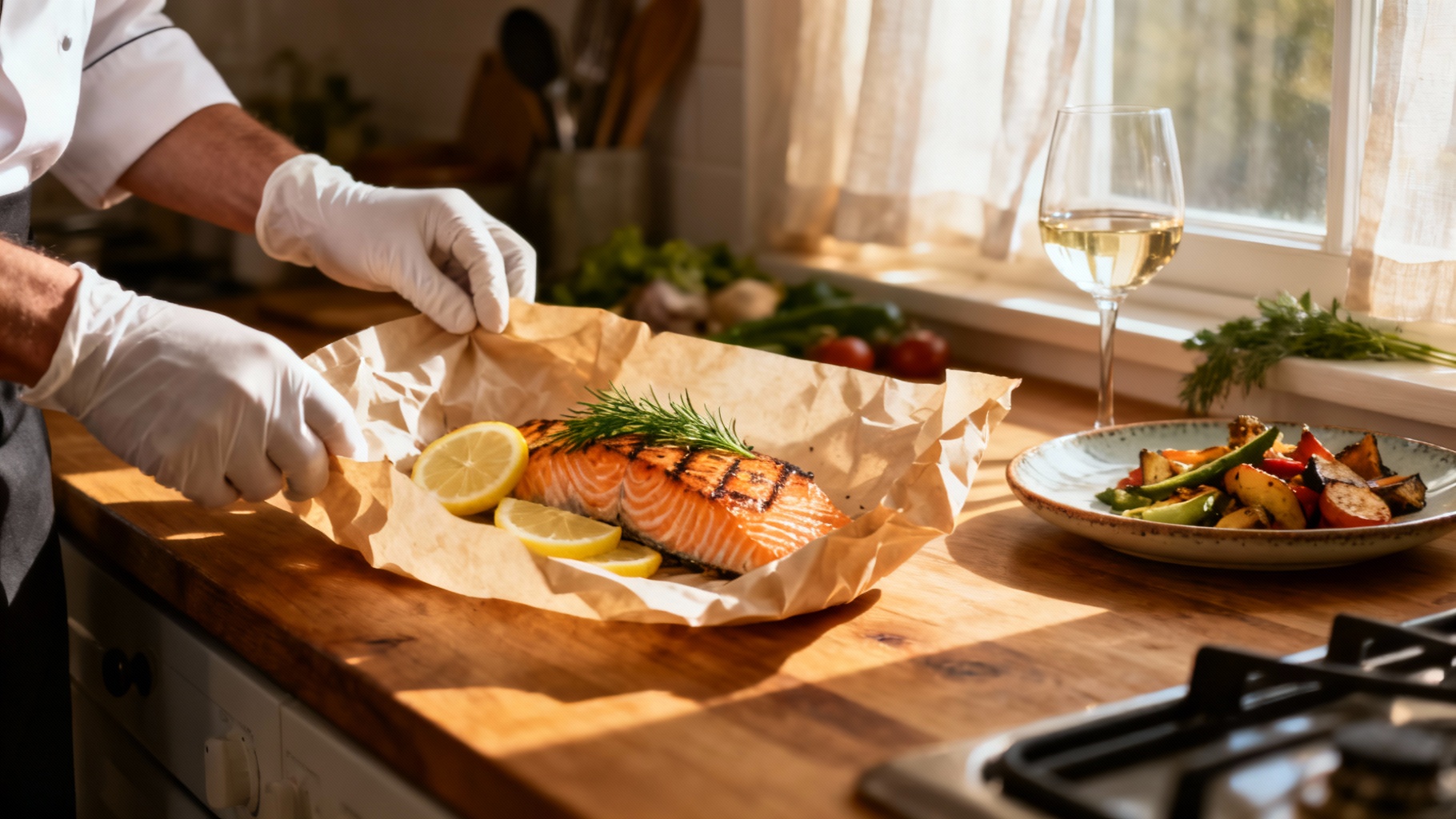 Savourez le Saumon en Papillote au Four en Aluminium