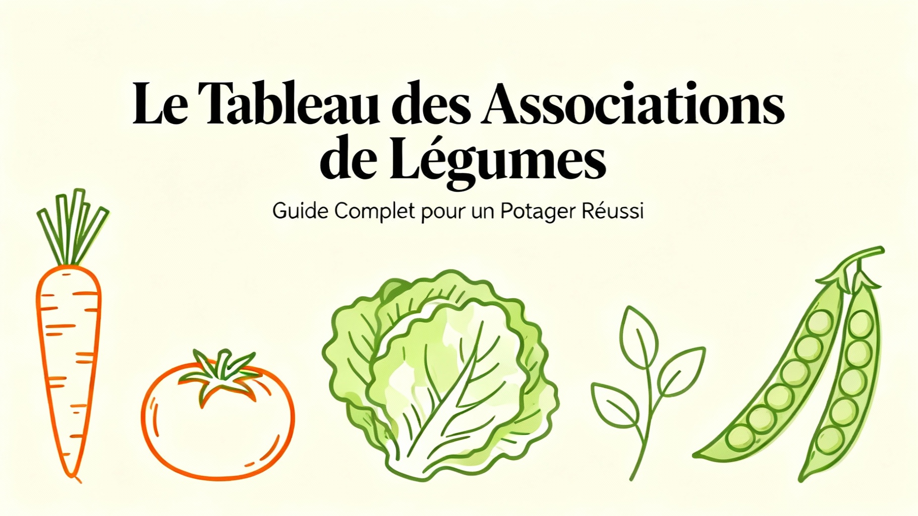 Le Tableau des Associations de Légumes