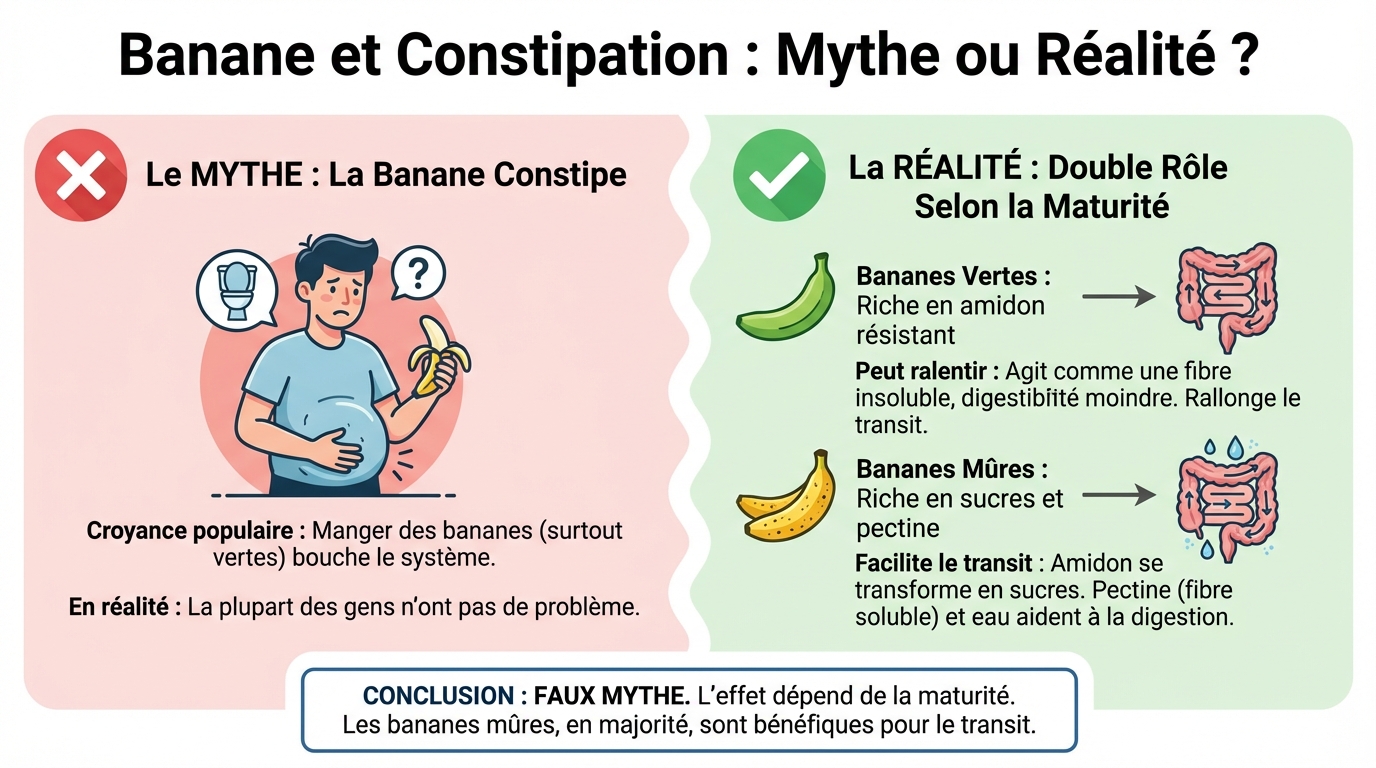 Banane et constipation : mythe ou réalité ? 1 La relation entre banane et constipation