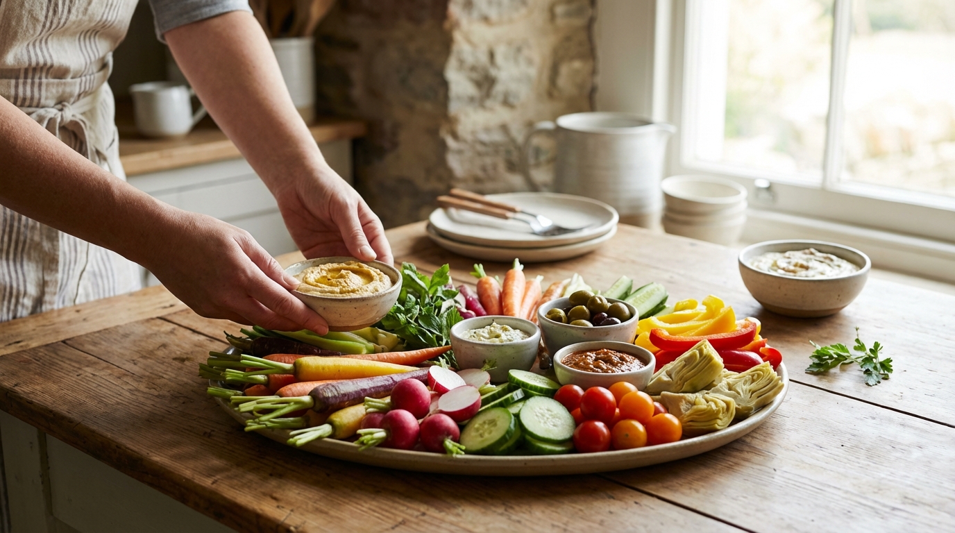Comment présenter un plateau de crudités savoureux