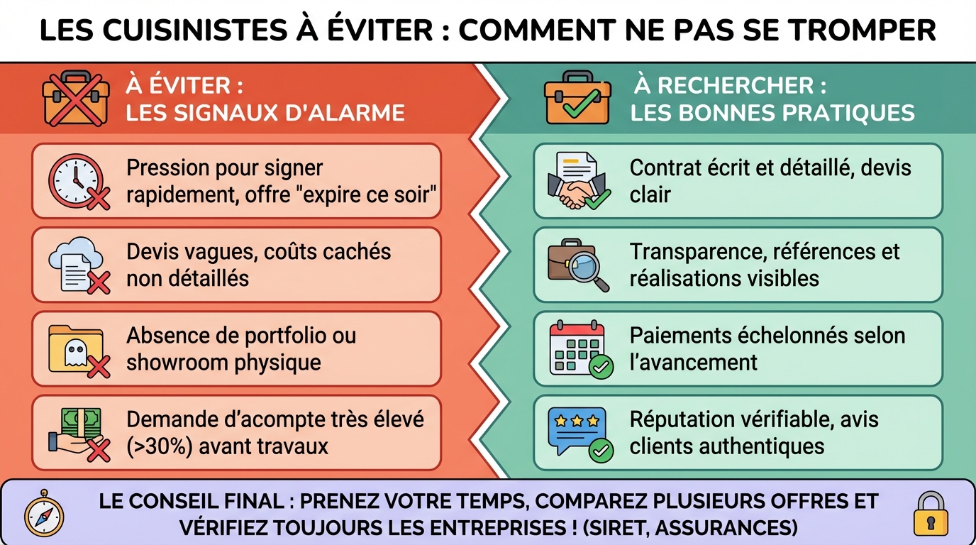 Les cuisinistes à éviter : comment ne pas se tromper 1 Les signes qui doivent vous alerter