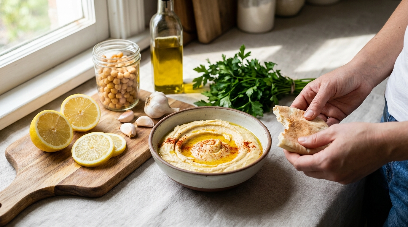 Recette de houmous sans tahini : simple et savoureuse