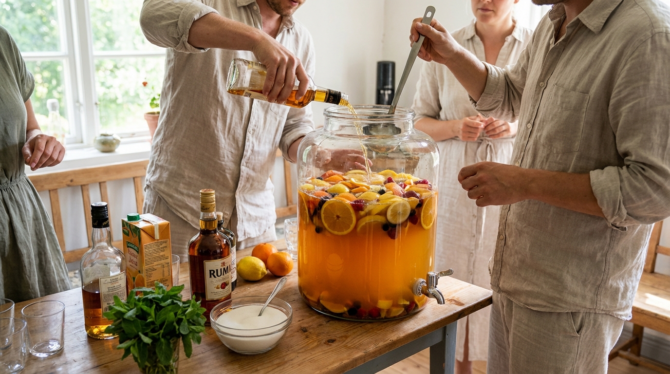 Recette de punch simple et efficace pour 5 litres