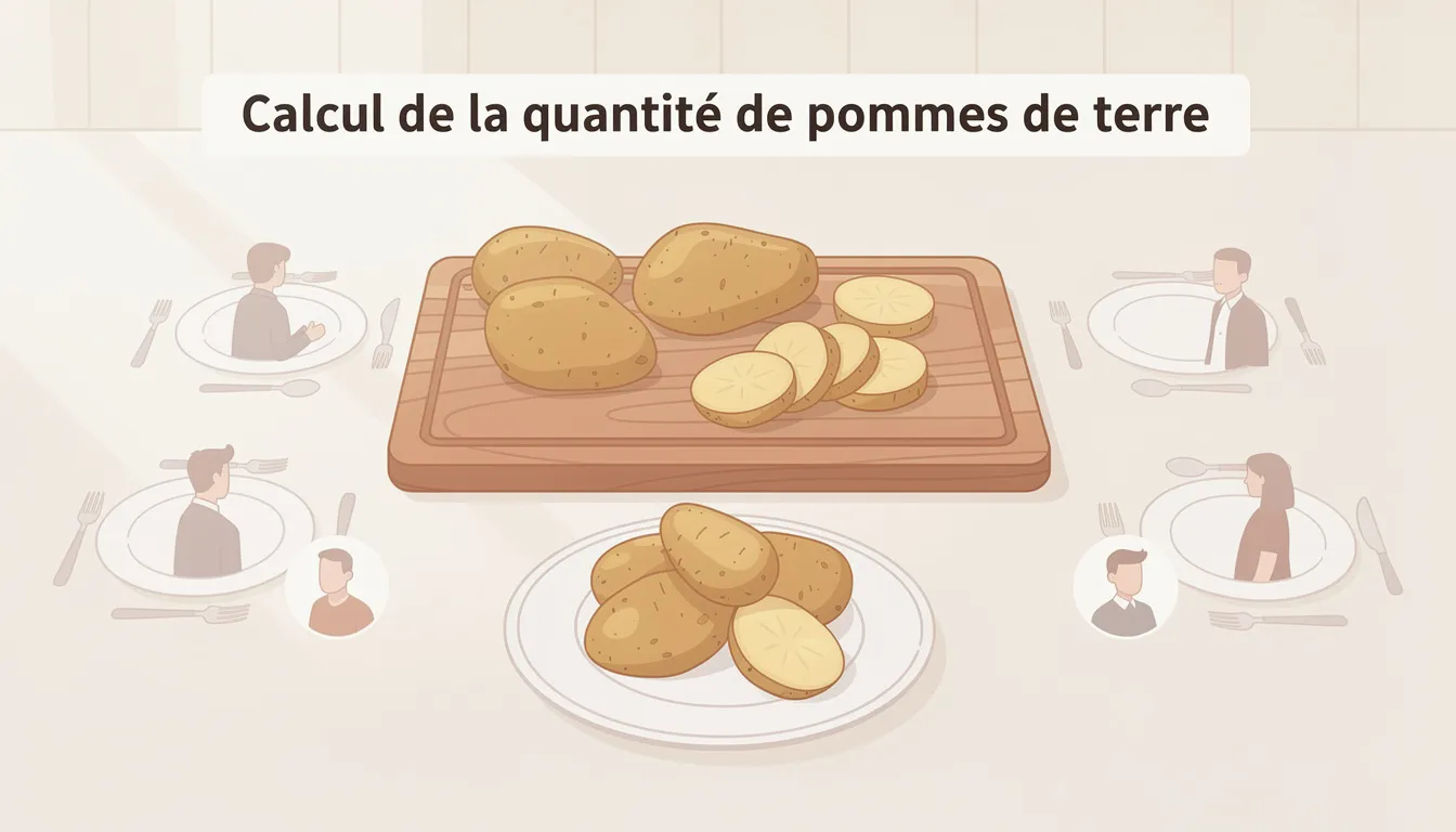 Calcul de la quantité de pommes de terre