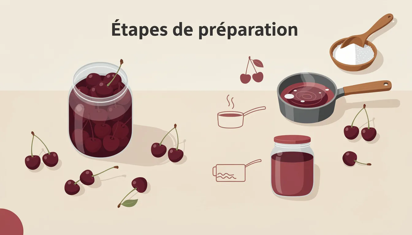 Comment préparer des cerises amarena maison facilement 1 Étapes de préparation