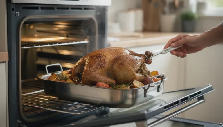 Comment réussir la cuisson d'un rôti de chapon farci au four