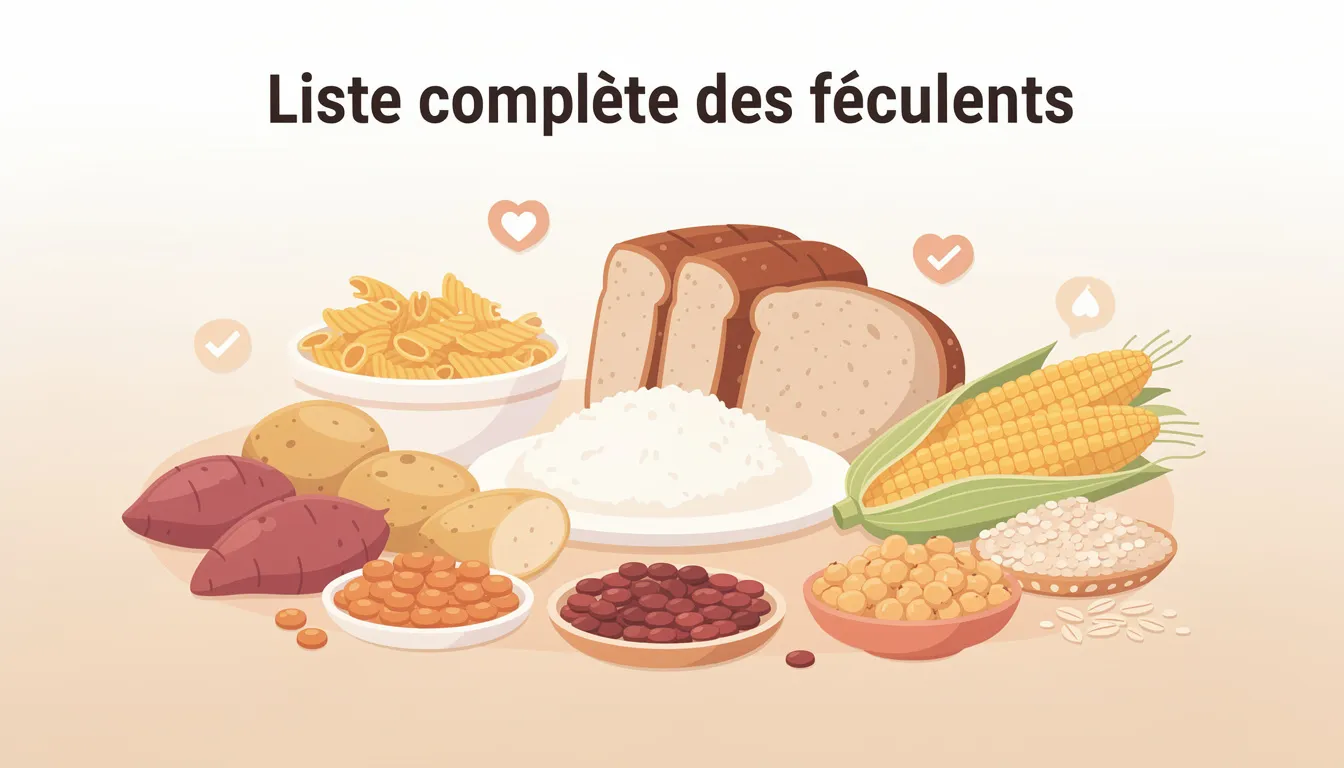 Découvrez la liste des féculents et leurs bienfaits 1 Liste complète des féculents