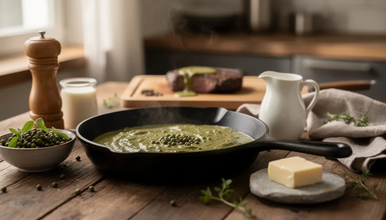 Découvrez la recette parfaite de sauce au poivre vert