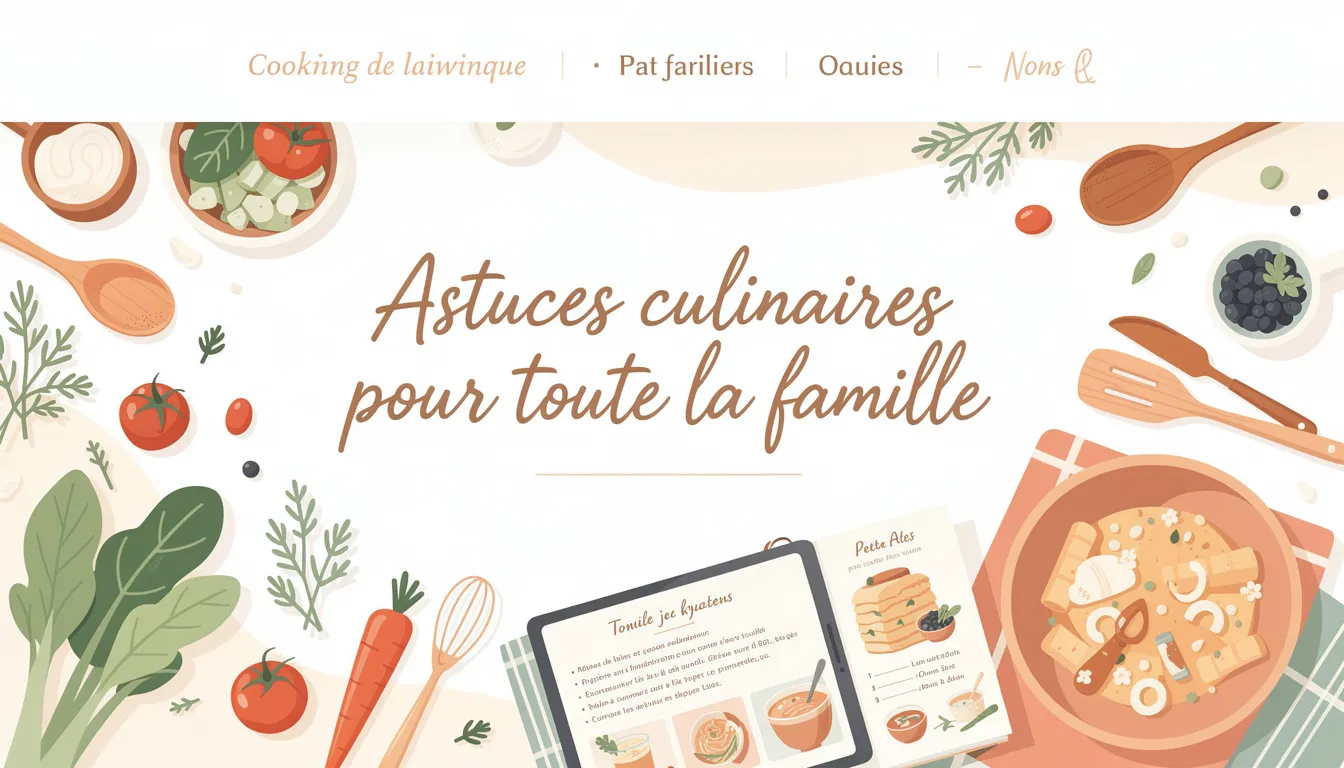Astuces culinaires pour toute la famille