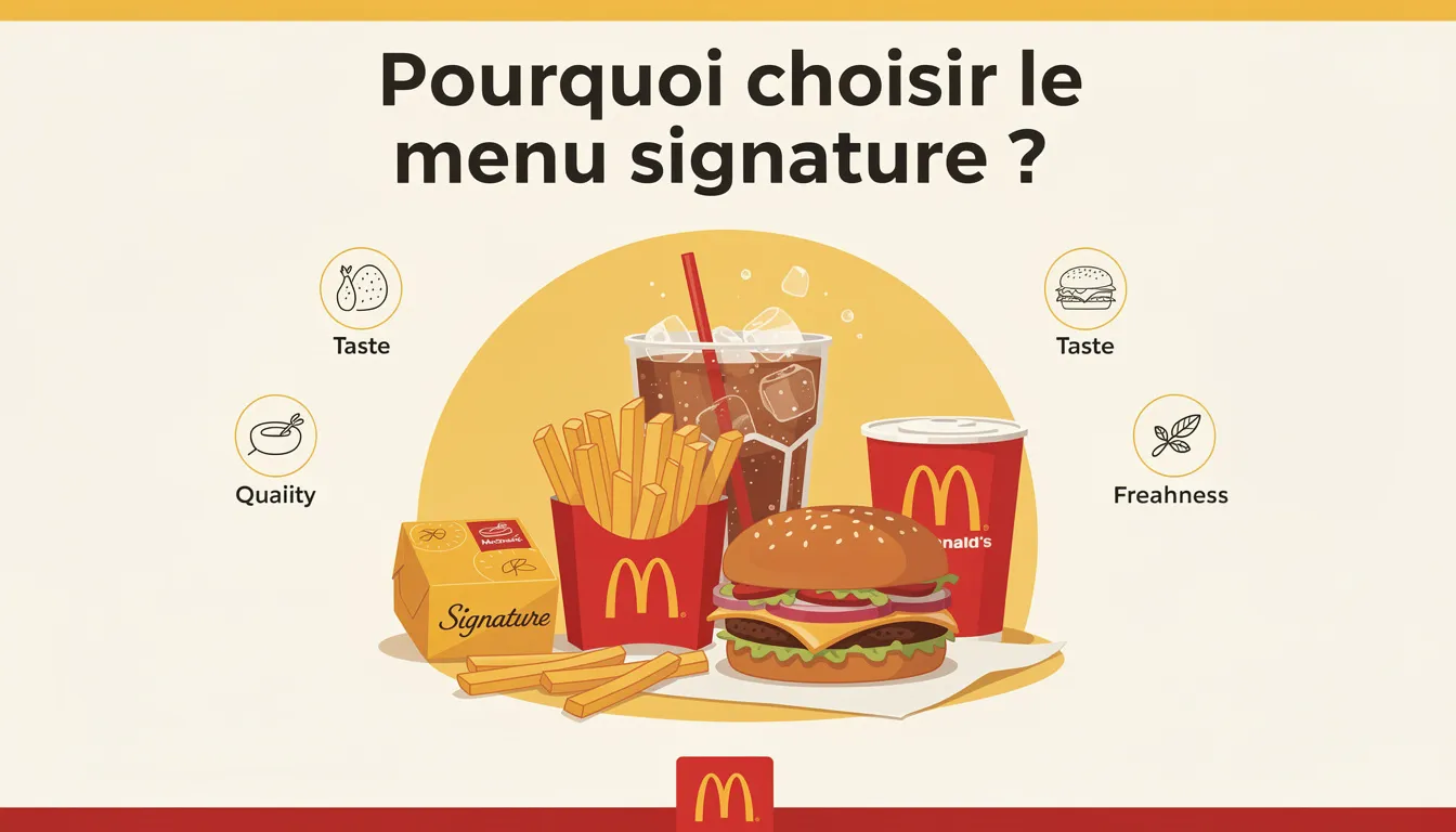 Découvrez le menu signature mcdonald's : un délice à savourer 1 Pourquoi choisir le menu signature ?