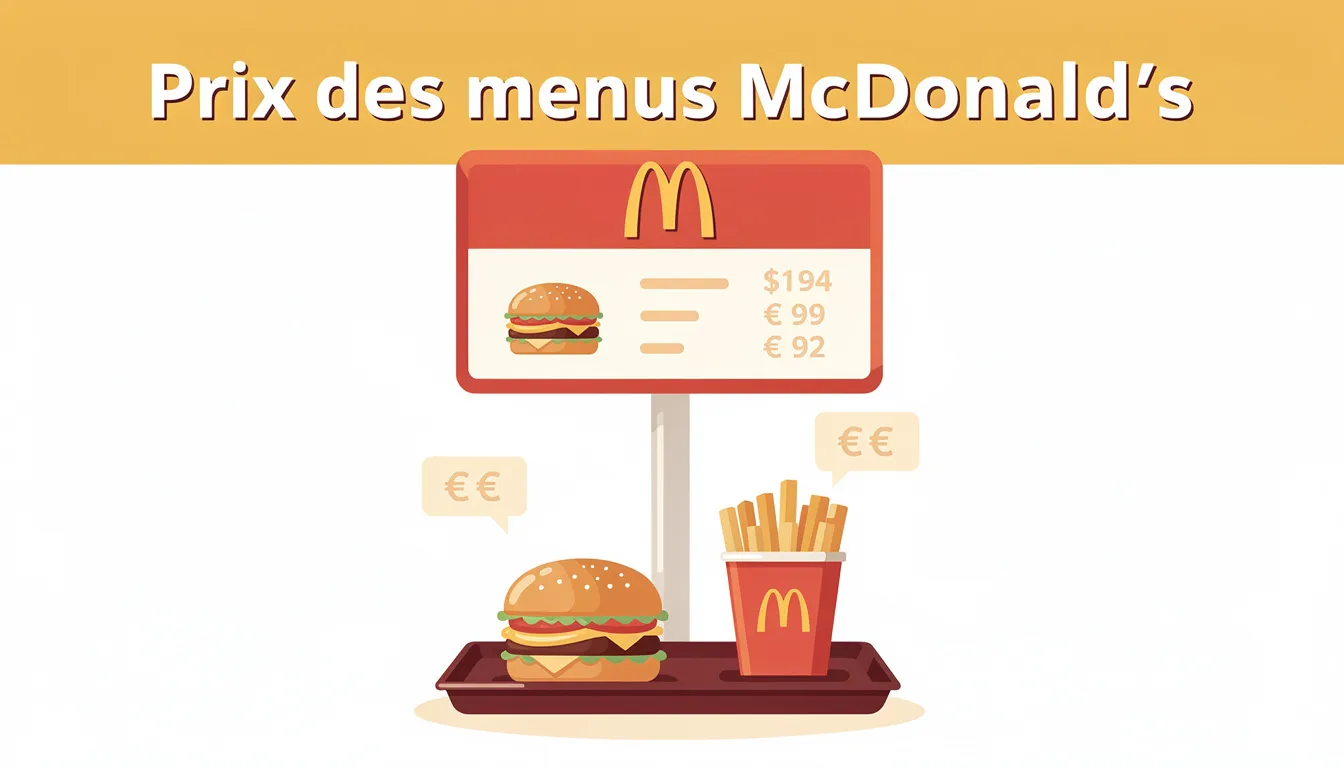 Prix des menus McDonald's