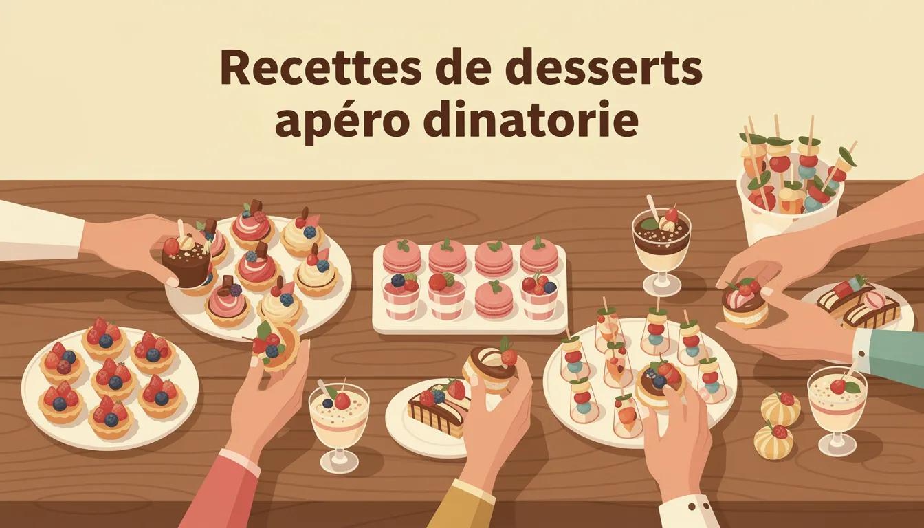 Recettes de desserts apéro dînatoire