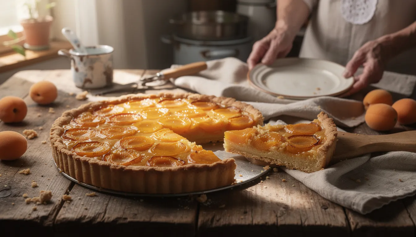 La délicieuse tarte aux abricots de grand-mère