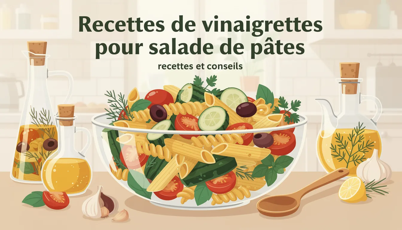 La meilleure vinaigrette pour salade de pâtes : recettes et conseils 1 Recettes de vinaigrettes pour salade de pâtes