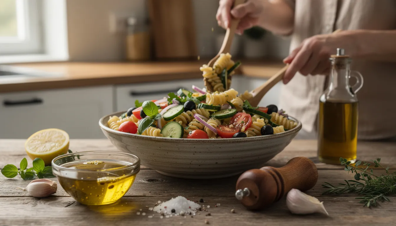 La meilleure vinaigrette pour salade de pâtes : recettes et conseils