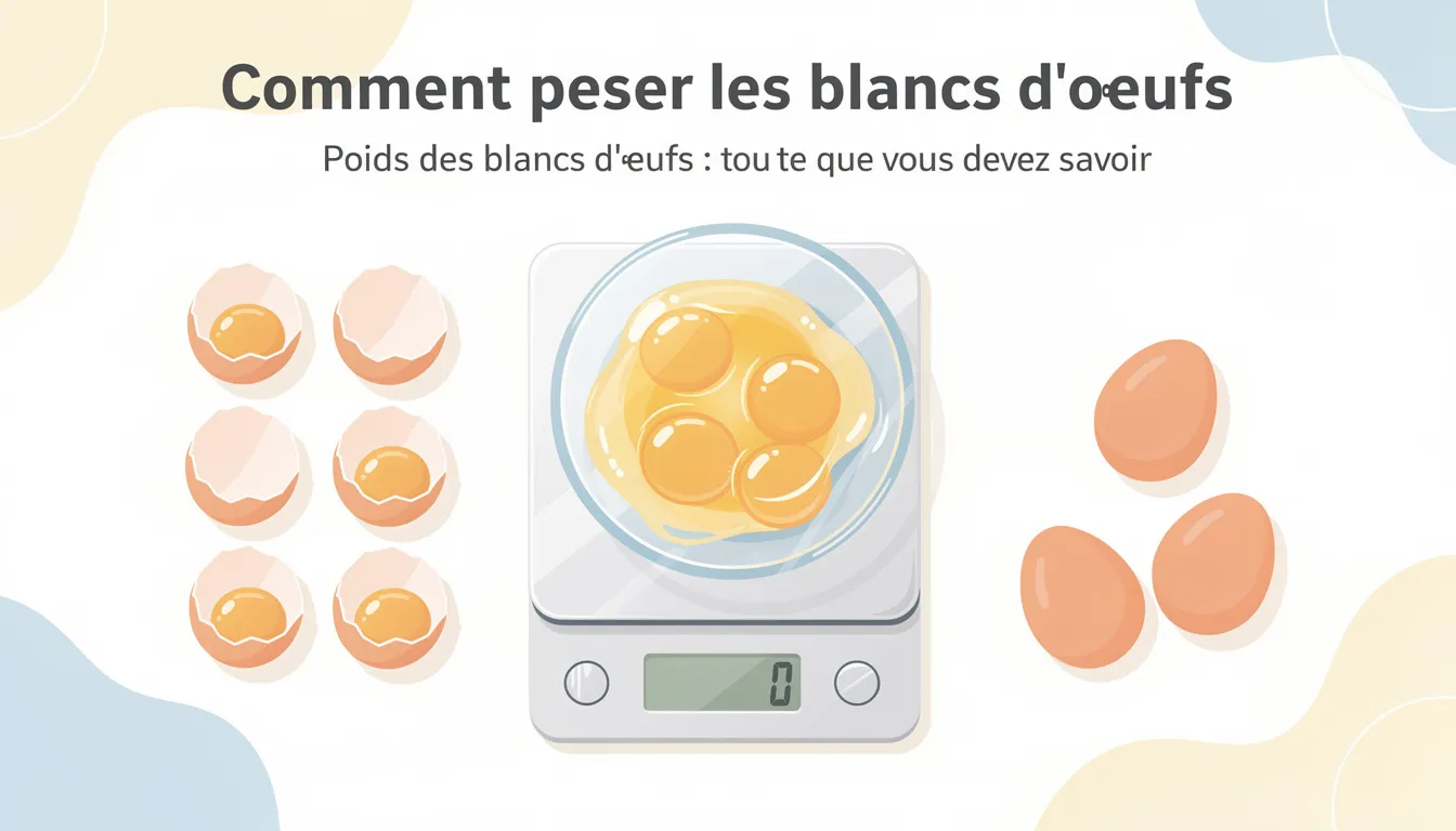 Comment peser les blancs d’œufs