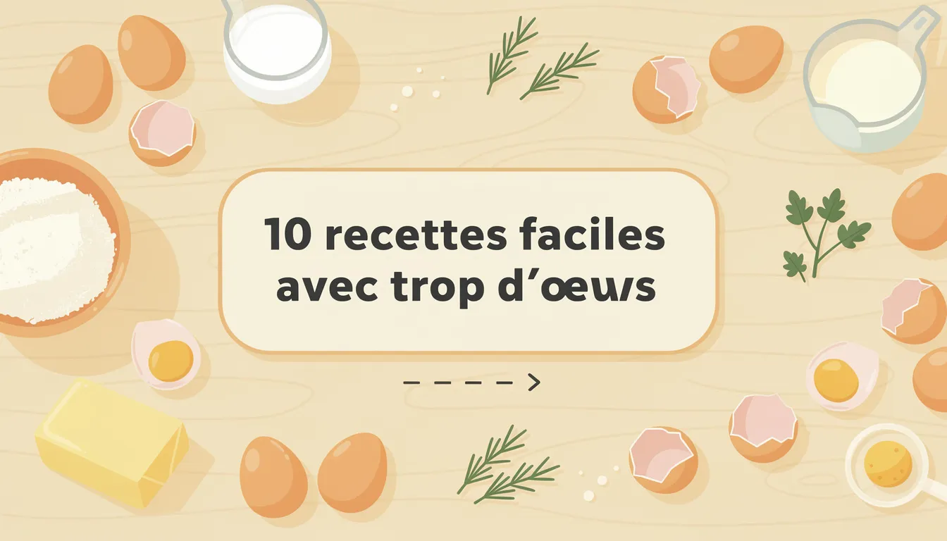 Que faire avec trop d'œufs ? 10 recettes faciles à essayer 1 10 recettes faciles avec trop d'œufs