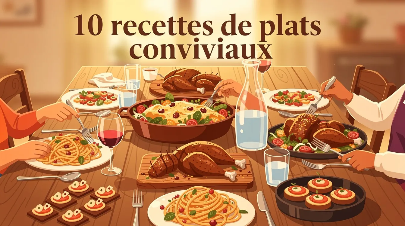 10 recettes de plats conviviaux