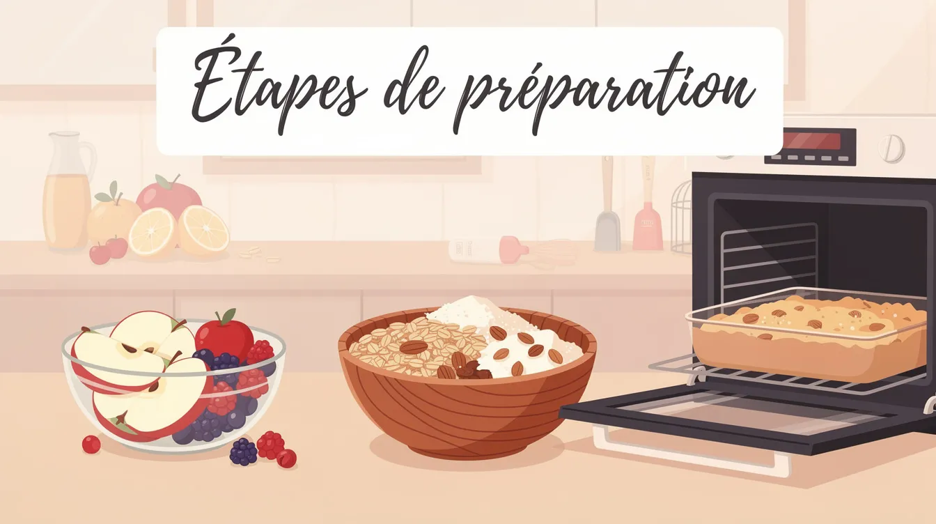 Découvrez la recette de crumble sans beurre délicieuse 1 Étapes de préparation