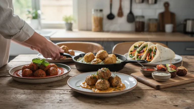 Délicieuses recettes de plats avec boulettes de viande