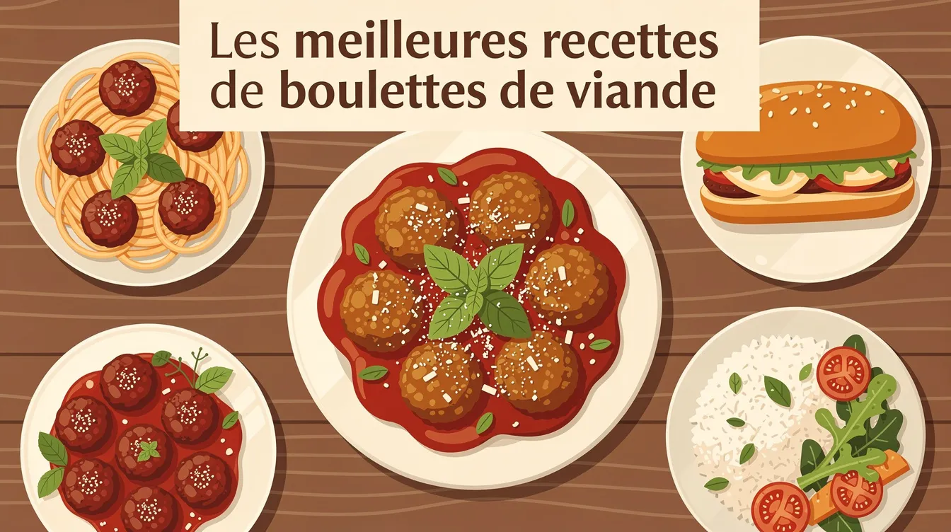 Délicieuses recettes de plats avec boulettes de viande 1 Les meilleures recettes de boulettes de viande