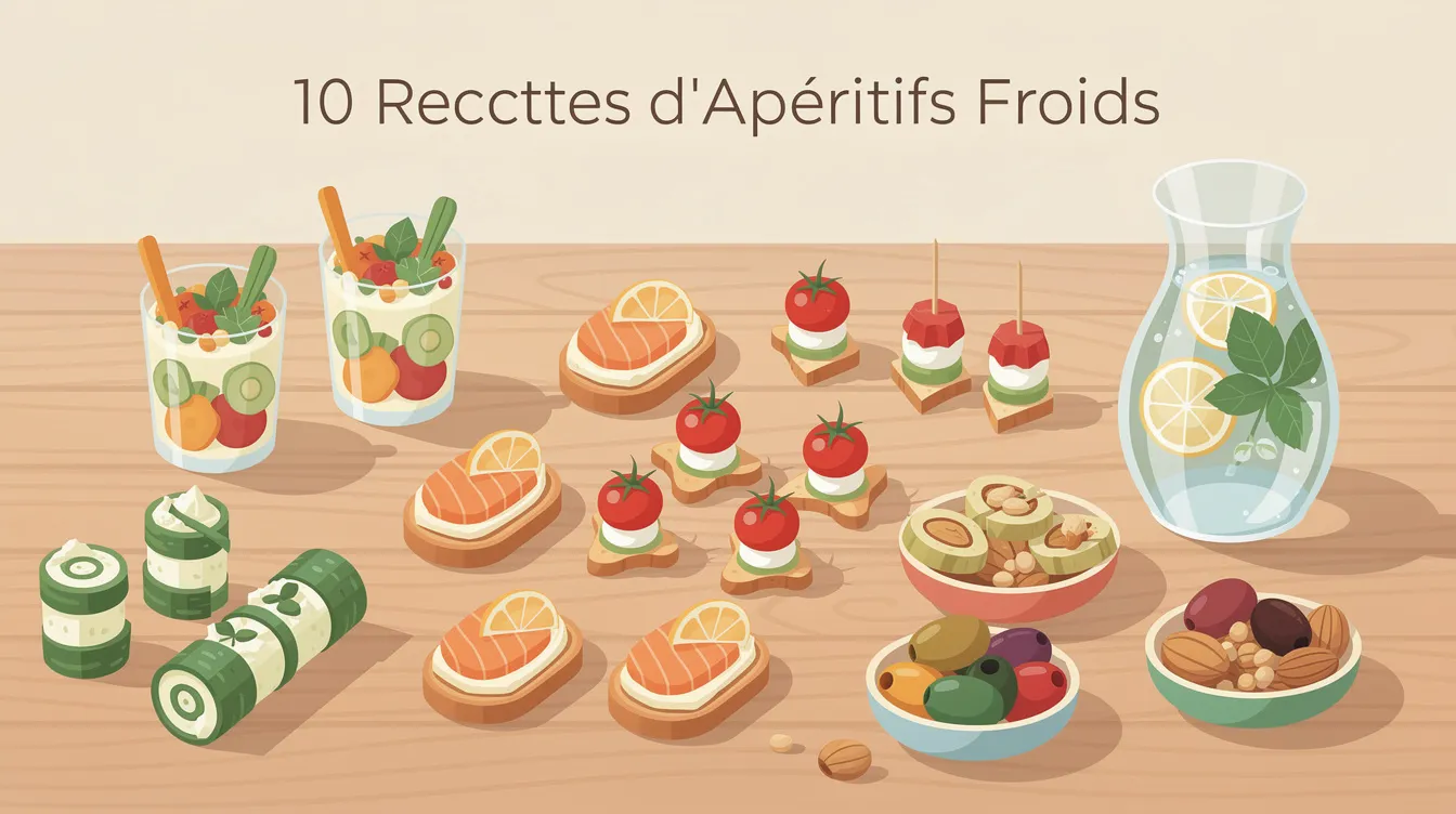 Recette apéritif froid à préparer à l'avance : 10 idées délicieuses 1 10 Recettes d'Apéritifs Froids