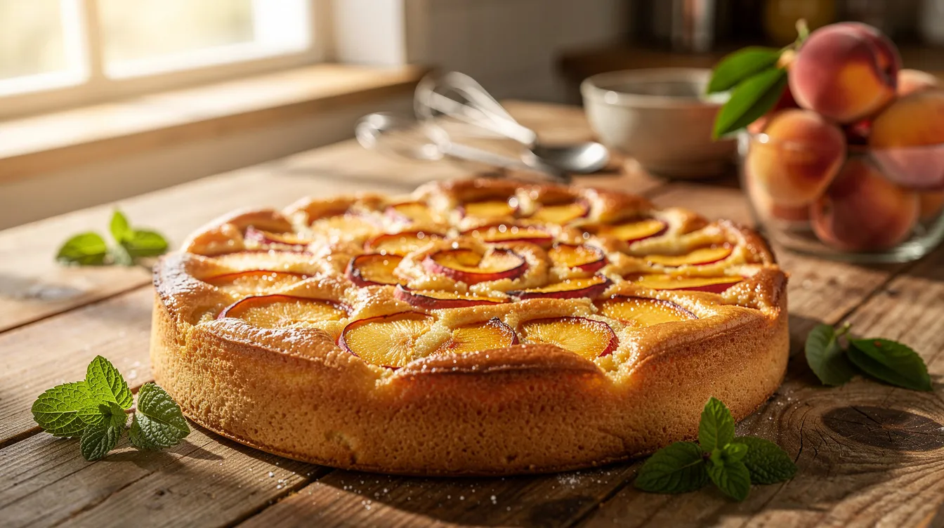 Clafoutis aux pêches de cyril lignac : la recette facile et gourmande