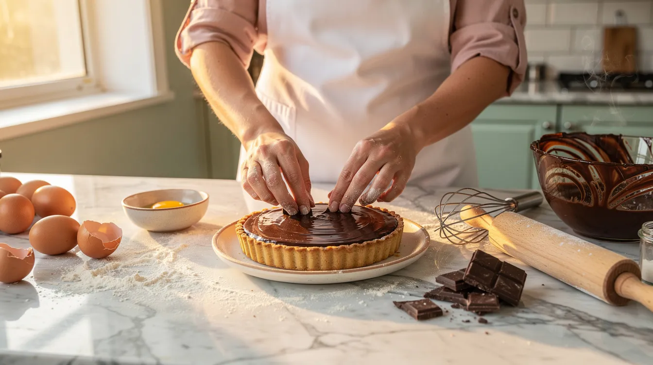 Étapes de préparation de la tartelette