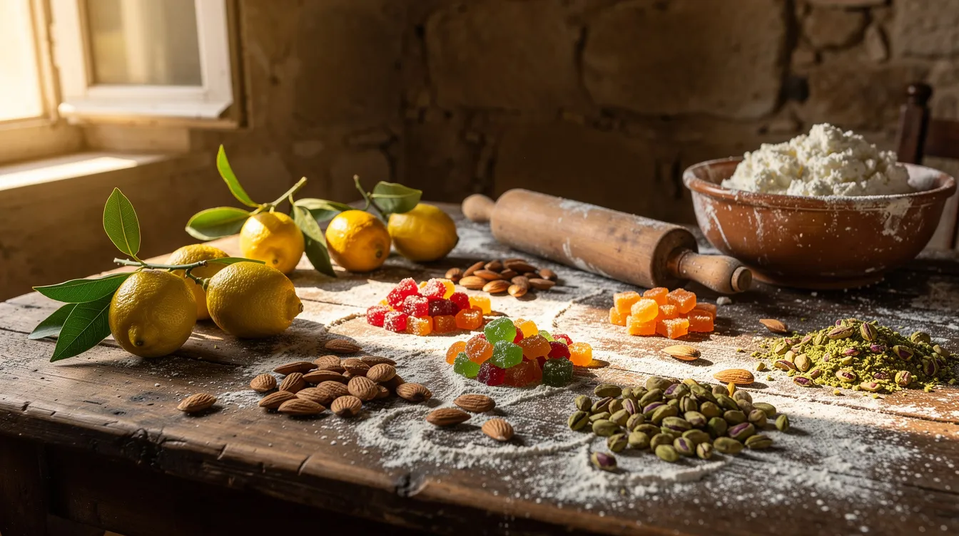 Pâtisseries siciliennes : 10 douceurs incontournables à découvrir 1 Les ingrédients clés des douceurs siciliennes