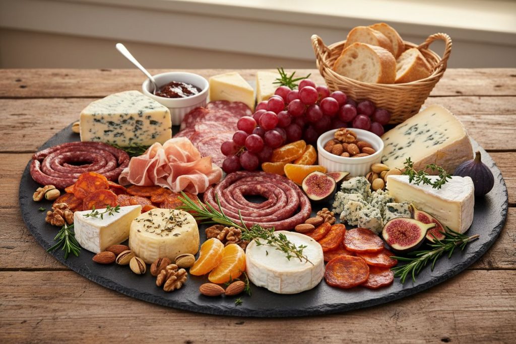 Comment composer un plateau charcuterie-fromages parfait avec des saucissons secs artisanaux ? 1 un saucisson de qualit